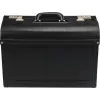 JÜSCHA Alassio pilotenkoffer kunstleer zwart 28L 15,6 inch laptop 45028