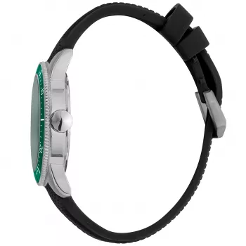 JUST CAVALLI MAN JC1G179P0015 42mm quartz analoog horloge - Zwarte wijzerplaat, leren band