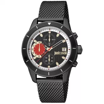 JUST CAVALLI MAN JC1G215M0075 41mm RVS quartz horloge