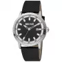 JUST CAVALLI MAN JC1G216L0015 42mm blauwe wijzerplaat leren band quartz horloge
