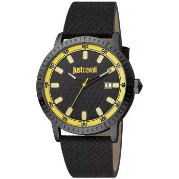 JUST CAVALLI MAN JC1G216L0045 42mm quartz horloge