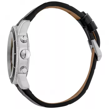 JUST CAVALLI MAN horloge JC1G215L0015 42mm zwarte wijzerplaat leren band