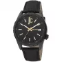Just Cavalli herenhorloge JC1G217L0045 42mm zwarte wijzerplaat leren band