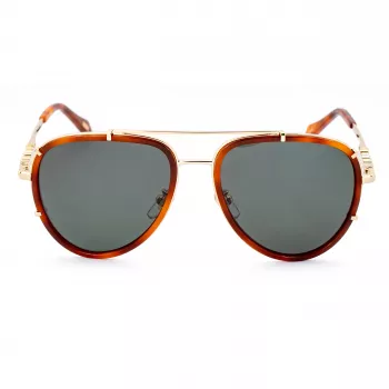 JUST CAVALLI unisex zonnebril SJC029V5701GZ zwart montuur grijs verloop glazen 57/17/140 mm