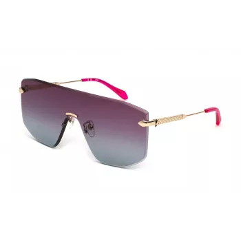 JUST CAVALLI unisex zonnebril SJC111-99300Y oversized zwart frame grijze glazen 99/00/140 mm