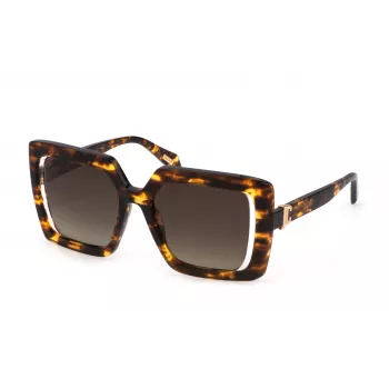 JUST CAVALLI dames zonnebril SJC027-530829 vlinder/oversized verloop grijze glazen 53mm