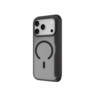 JUST MUST CHAMPION II FLIP CASE MAGSAFE voor iPhone 17 Pro, zwart
