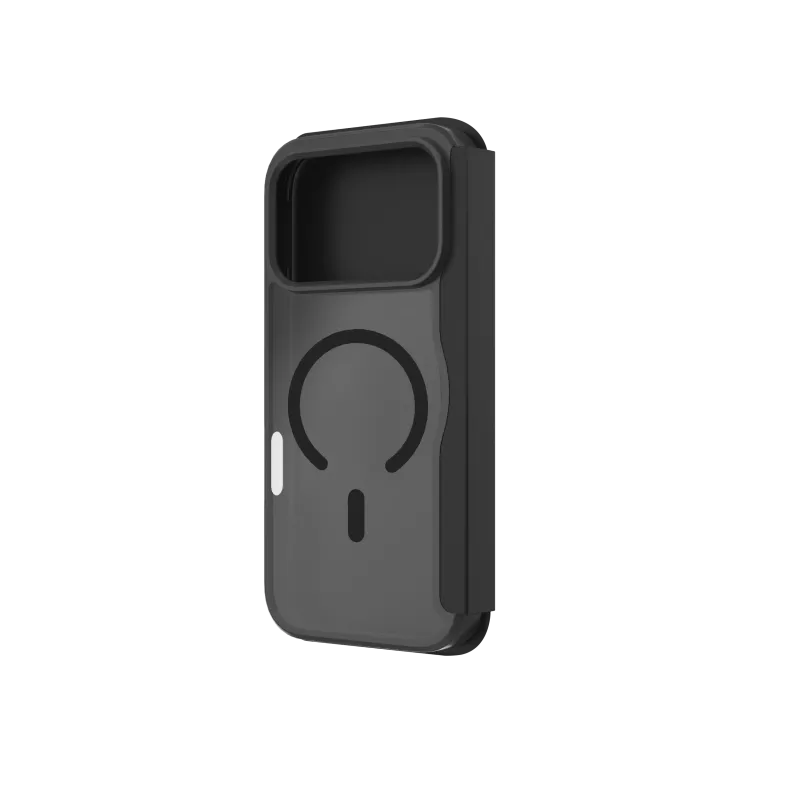 JUST MUST CHAMPION II FLIP CASE MAGSAFE voor iPhone 17 Pro, zwart