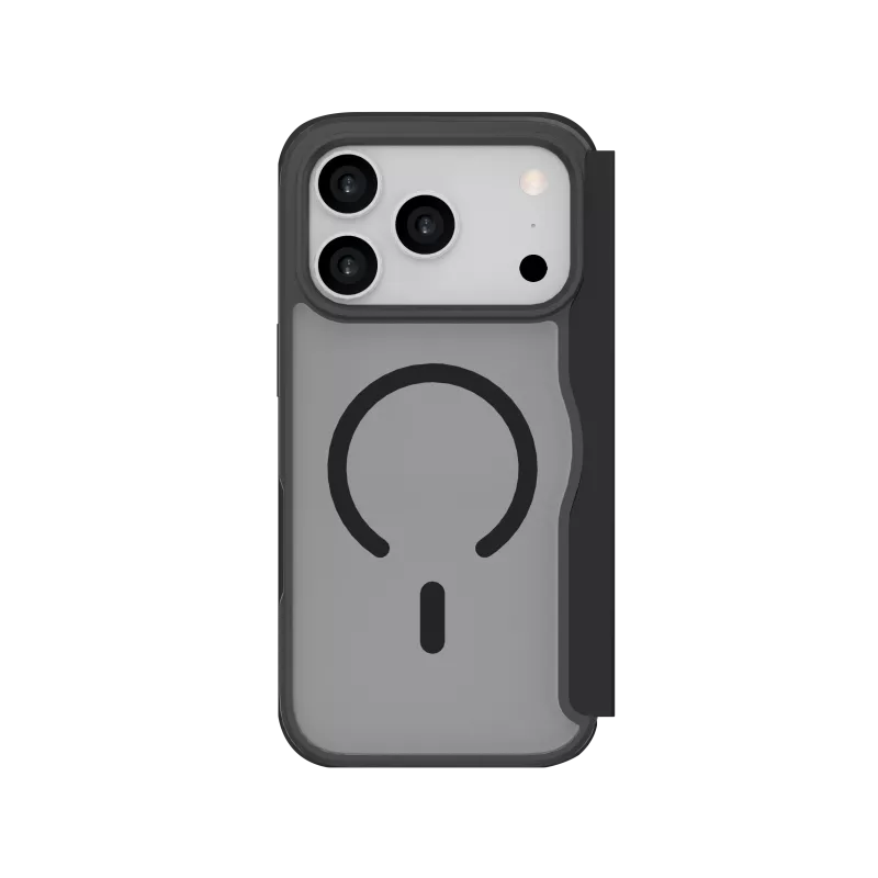 JUST MUST CHAMPION II FLIP CASE MAGSAFE voor iPhone 17 Pro, zwart