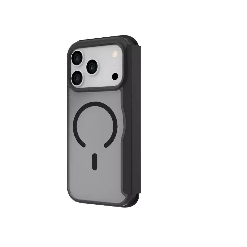 JUST MUST CHAMPION II FLIP CASE MAGSAFE voor iPhone 17 Pro, zwart