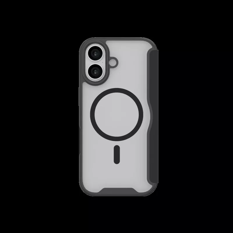 JUST MUST CHAMPION II MAGSAFE FLIP CASE voor iPhone 17, zwart