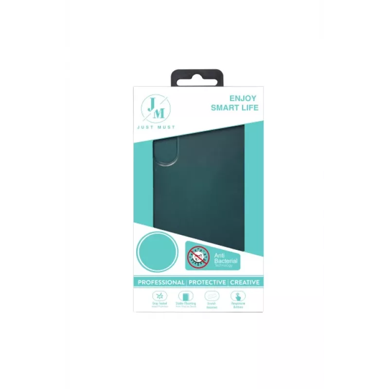 JUST MUST JM ANTI-BACTERIA TPU-hoes voor Samsung Galaxy A25 - transparant