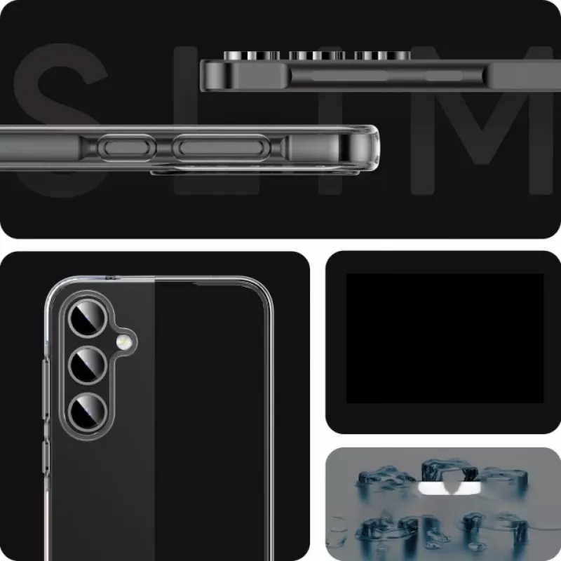 JUST MUST JM Antibacteriële TPU-hoes voor Samsung Galaxy A55 5G - Transparant
