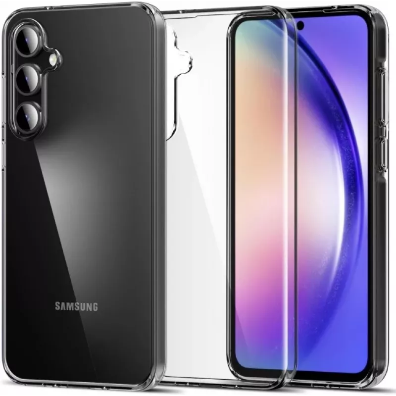 JUST MUST JM Antibacteriële TPU-hoes voor Samsung Galaxy A55 5G - Transparant