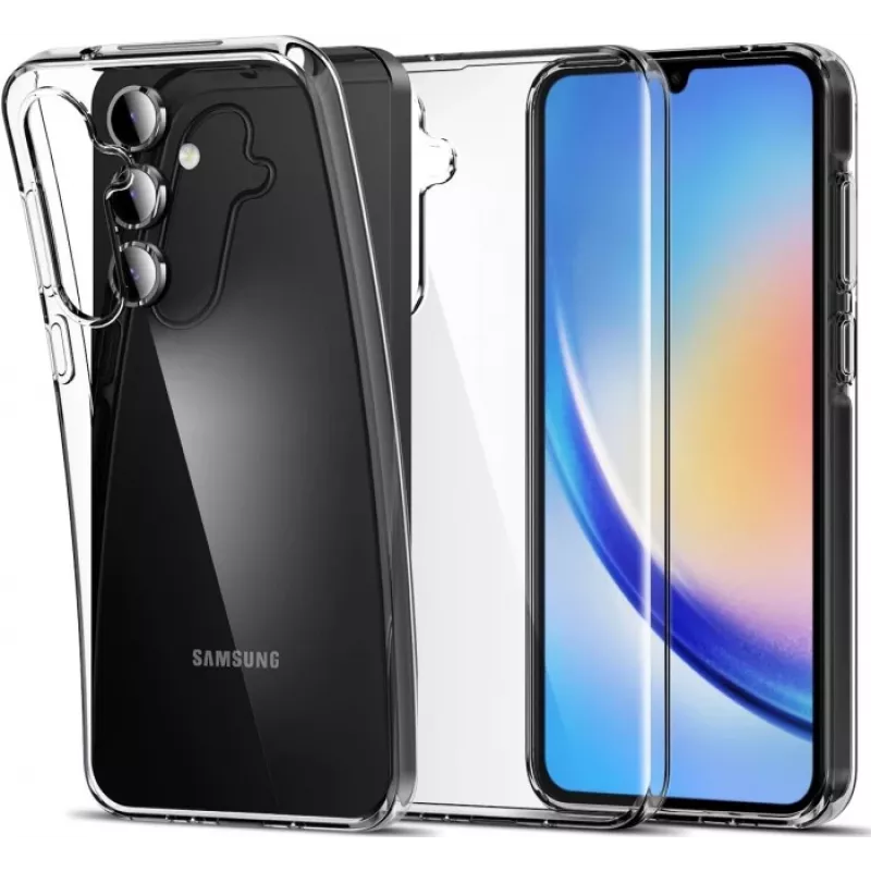 JUST MUST JM antibacteriële TPU transparante achtercover voor Samsung Galaxy A35 5G