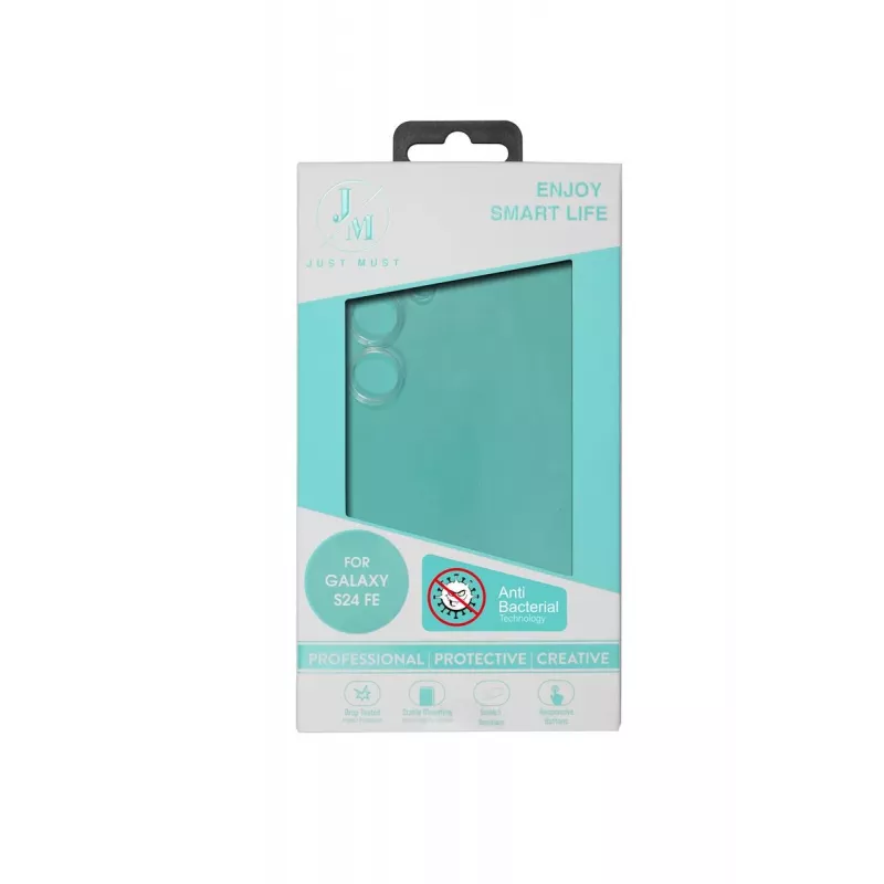 JUST MUST JM ANTI-BACTERIA TPU voor Galaxy S24 FE Clear