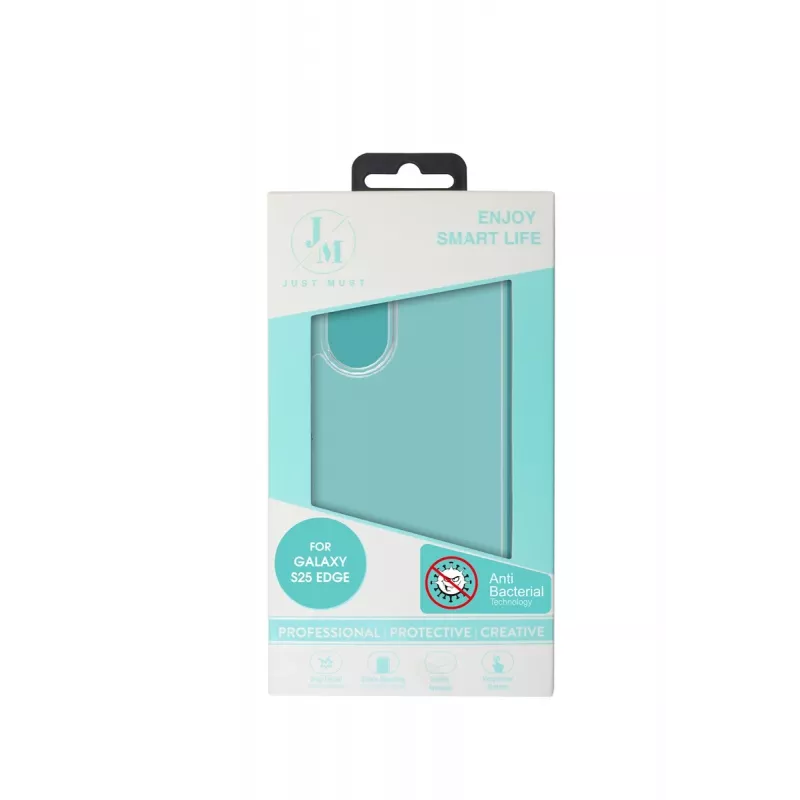 JUST MUST JM ANTI-BACTERIA TPU voor Galaxy S25 Edge Clear