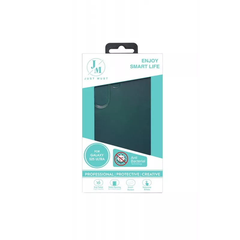 JUST MUST JM ANTI-BACTERIA TPU voor Galaxy S25 Ultra Clear