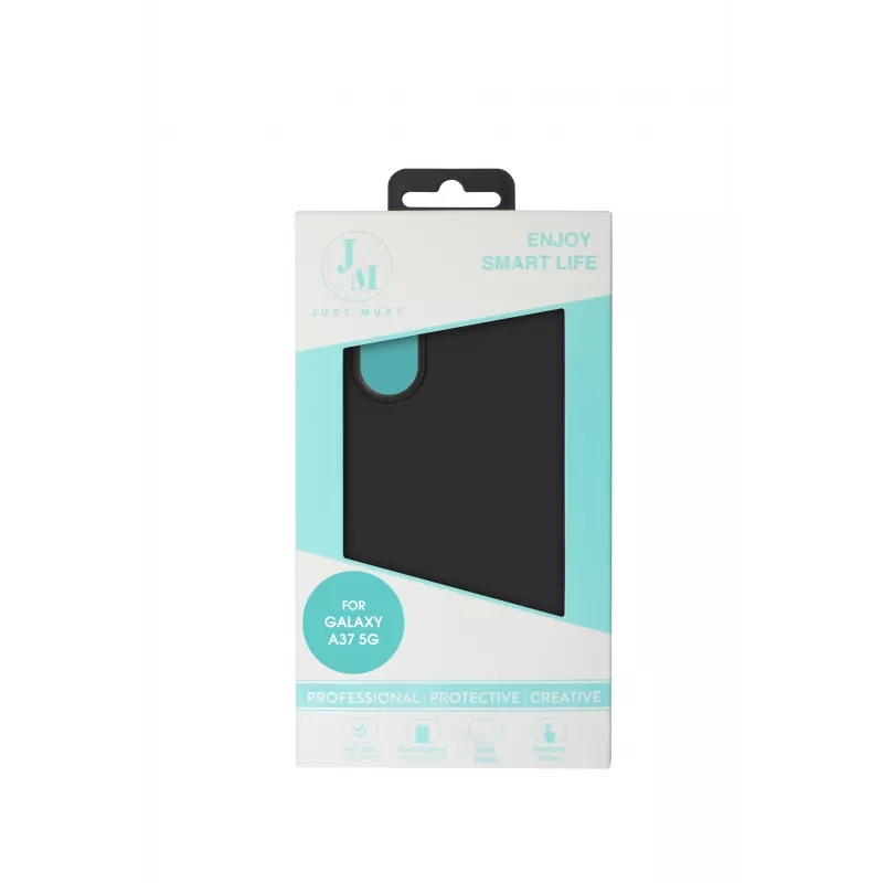 JUST MUST JM Regular Defense silicone case voor Galaxy A37, zwart