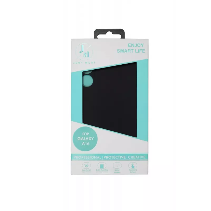 JUST MUST JM REGULAR DEFENSE SILICONE voor Galaxy A16 zwart