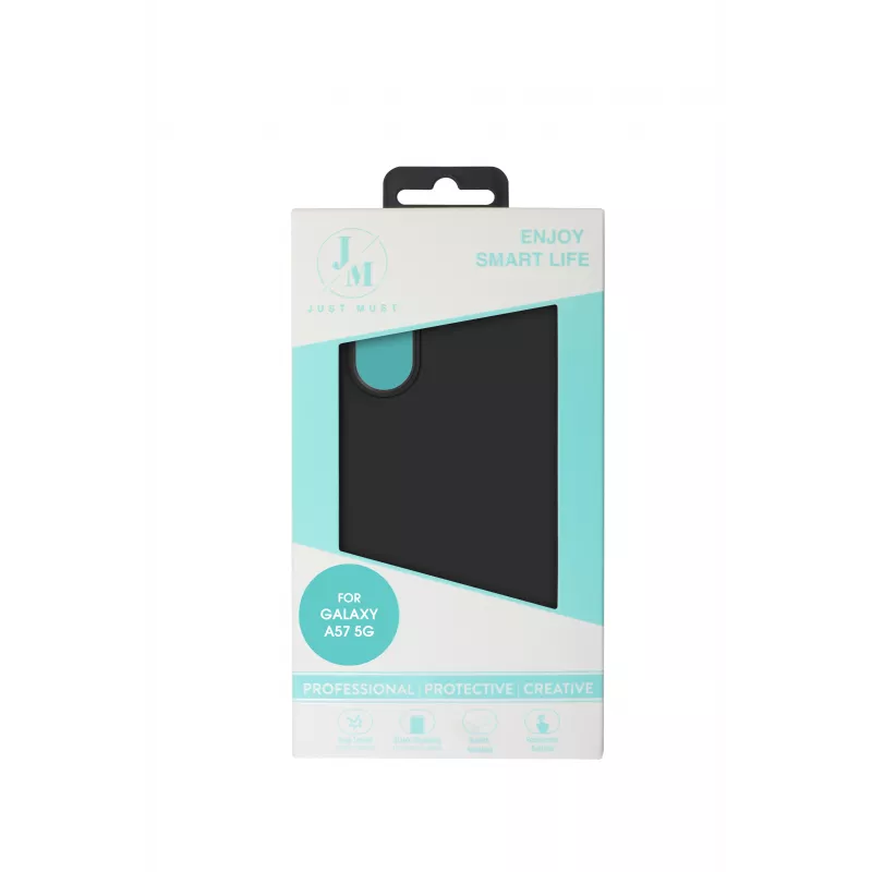 JUST MUST JM REGULAR DEFENSE SILICONE voor Galaxy A57, zwart