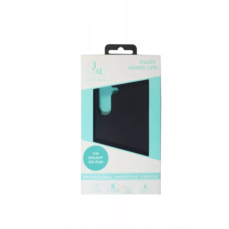 JUST MUST JM REGULAR DEFENSE SILICONE voor Galaxy S25 Plus zwart
