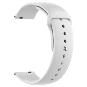 Just Must JM S1 armband voor Galaxy Watch 4, 22 mm, wit