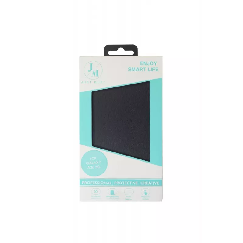 JUST MUST JM STAND FLIP CASE voor Galaxy A26 zwart