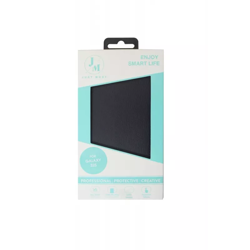 JUST MUST JM STAND FLIP CASE voor Galaxy S25 zwart