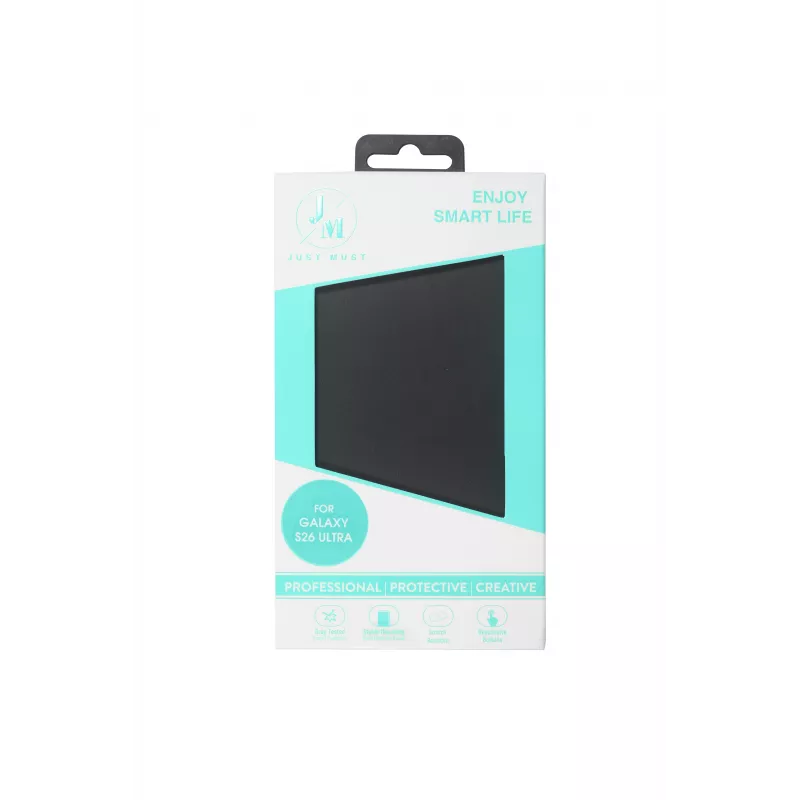 JUST MUST JM STAND FLIP CASE voor Galaxy S26 Ultra Zwart