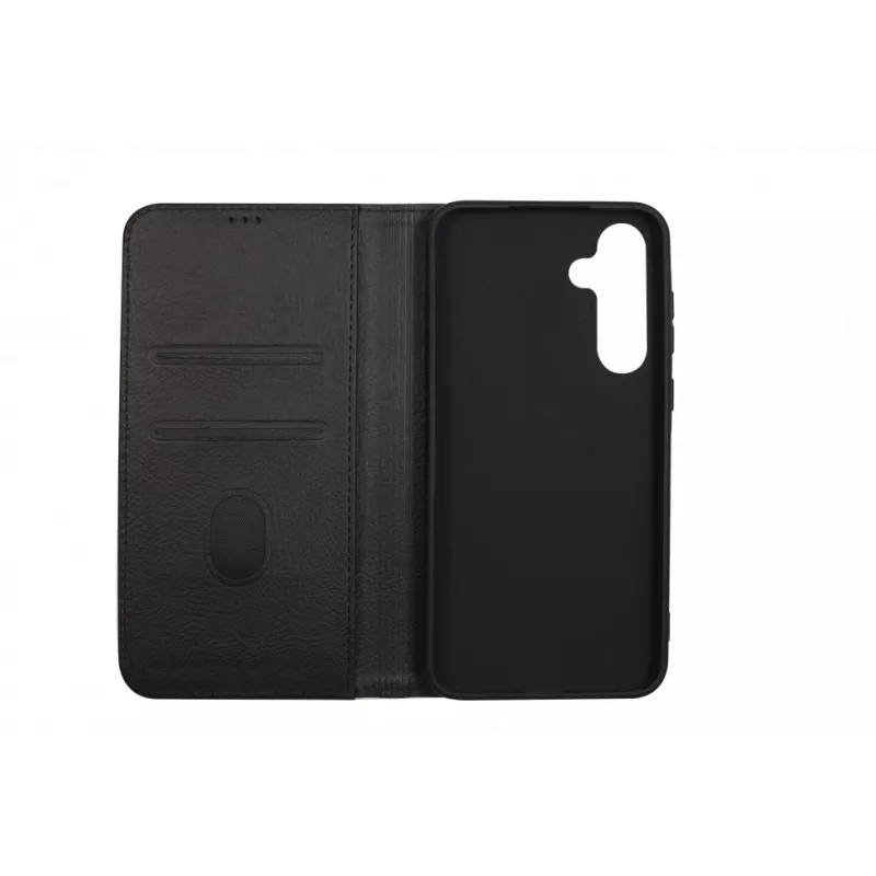 JUST MUST JM Stand Flip Case voor Samsung Galaxy A35 5G, zwart
