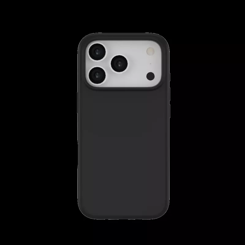 JUST MUST REGULAR DEFENSE SILICONE met MAGSAFE voor iPhone 17 Pro zwart