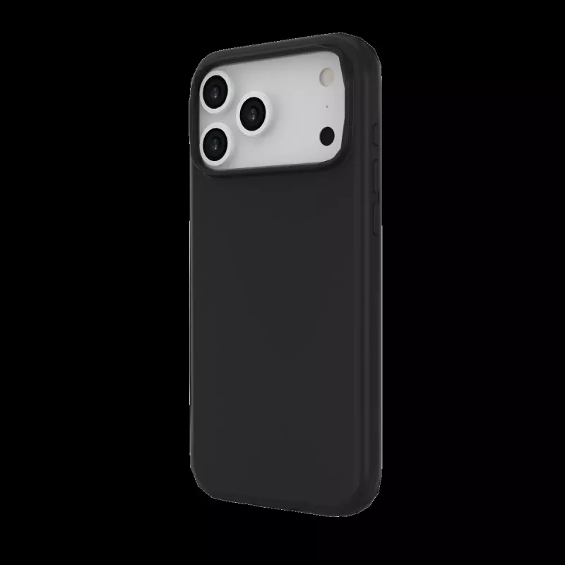 JUST MUST REGULAR DEFENSE SILICONE met MAGSAFE voor iPhone 17 Pro Max Zwart