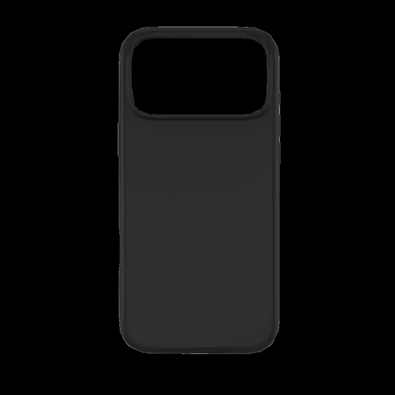 JUST MUST REGULAR DEFENSE SILICONE met MAGSAFE voor iPhone 17 Pro Max Zwart