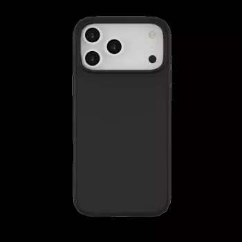 JUST MUST REGULAR DEFENSE SILICONE met MAGSAFE voor iPhone 17 Pro Max Zwart
