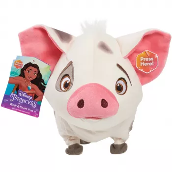 JUST PLAY Disney Moana Walk & Snort Pua Interactief Elektronisch Knuffeldier