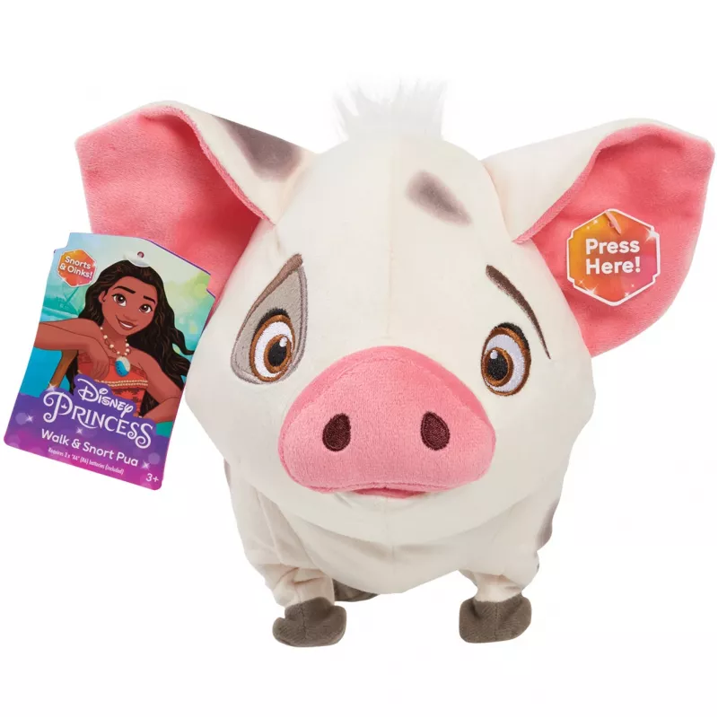 JUST PLAY Disney Moana Walk & Snort Pua Interactief Elektronisch Knuffeldier