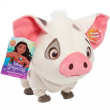 JUST PLAY Disney Moana Walk & Snort Pua Interactief Elektronisch Knuffeldier