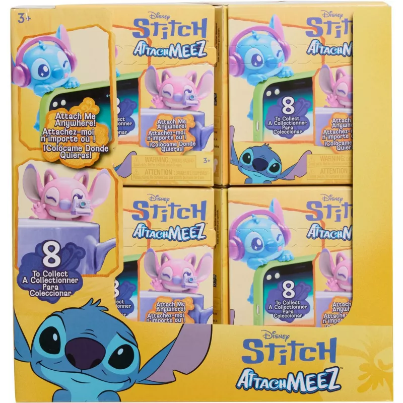 Just Play Disney Stitch Attachmeez verzamelfiguur (willekeurig)