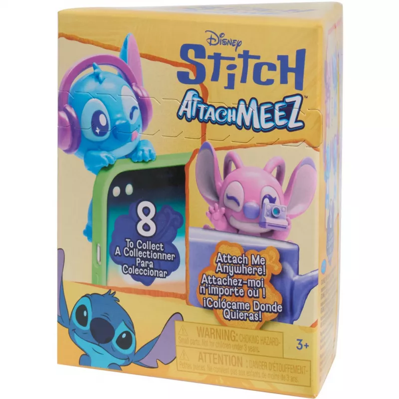 Just Play Disney Stitch Attachmeez verzamelfiguur (willekeurig)