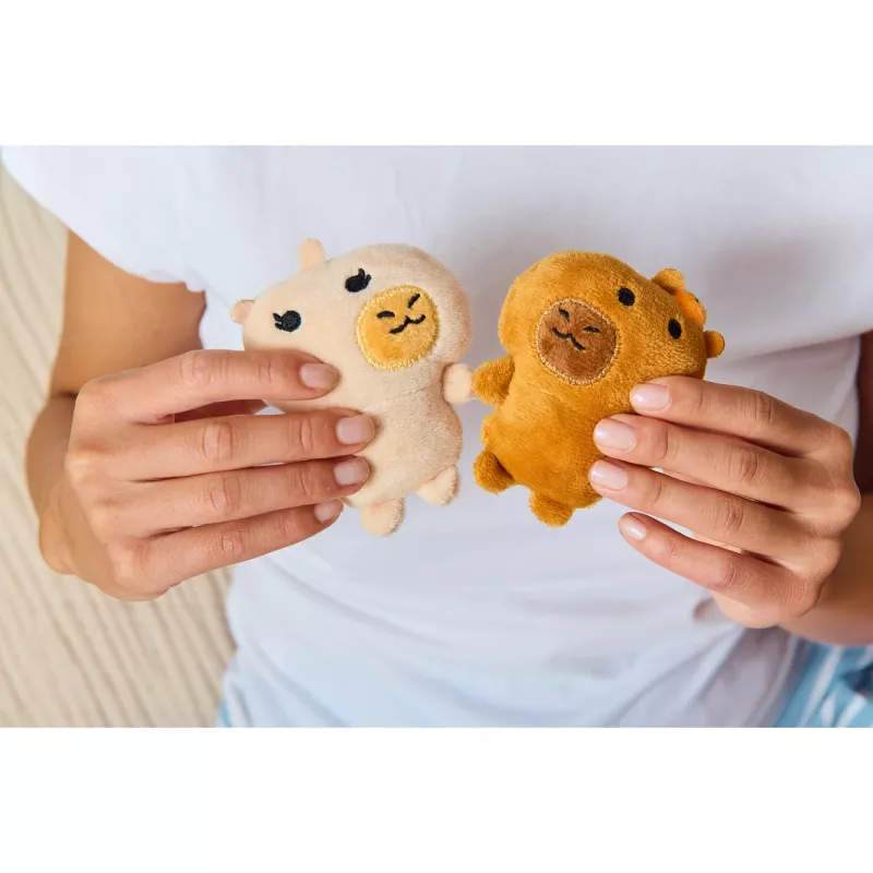 JUST PLAY Emotional Support Capybaras pluchen knuffel 7 inch bruin/tan