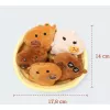 JUST PLAY Emotional Support Capybaras pluchen knuffel 7 inch bruin/tan