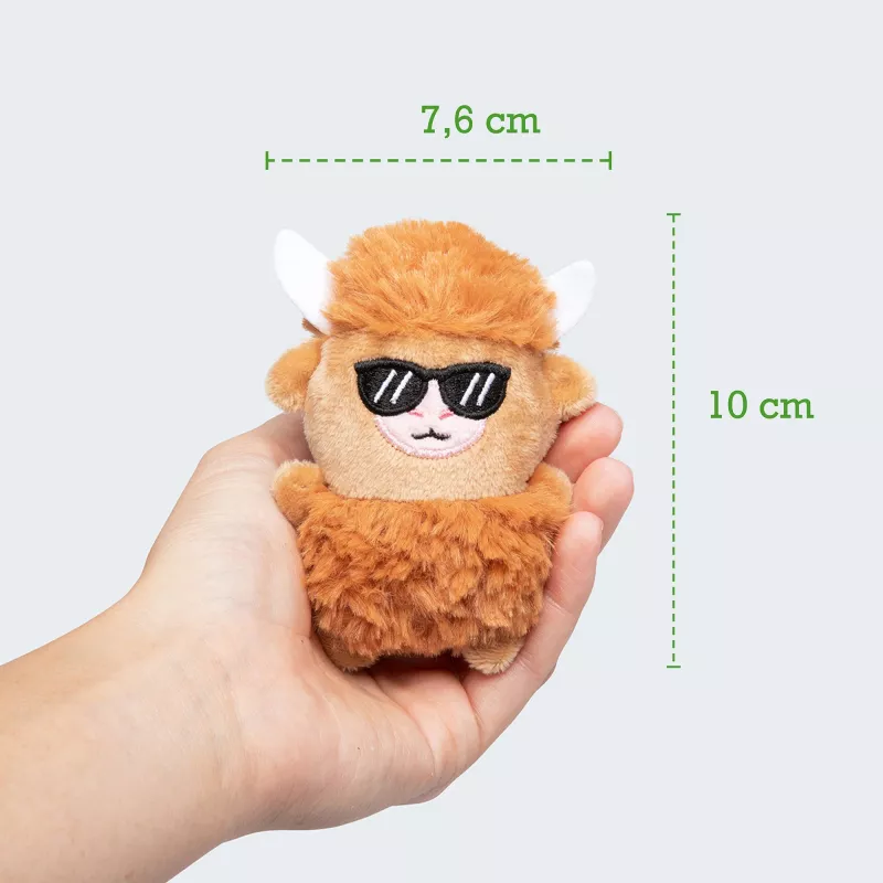 Just Play Emotional Support Highland Cow knuffeldier - bruin, 25 cm