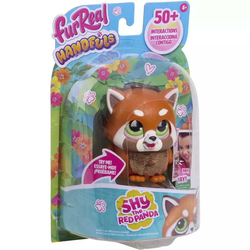 JUST PLAY furReal Handfuls - Rode Panda interactief pluchen dier