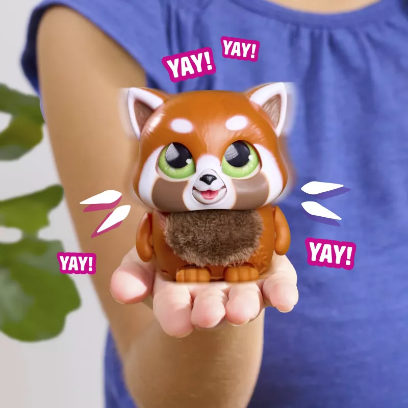 JUST PLAY furReal Handfuls - Rode Panda interactief pluchen dier