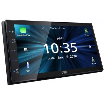 JVC KW-M560BT 6.8 inch Bluetooth auto-mediareceiver met 13-bands equalizer, Android Mirroring, 3 pre-outs & USB achter