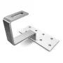 K2 Systems 1000001 dakhaak voor pannendaken, roestvrij staal, grondplaat 150x60x5 mm, arm 30x6 mm