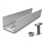 K2 Systems RailConnector Ultra Light binnenspoorverbinder voor SolidRail en CrossRail - aluminium, voorgemonteerd