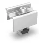 K2 Systems Universal End Clamp OneEnd set 30-42 mm voor zonnepanelen, zwart geanodiseerd aluminium, kliksysteem