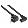 Kabelmeister 3m netsnoer, CEE 7/7 Schuko naar IEC C15, 90° haaks, zwart